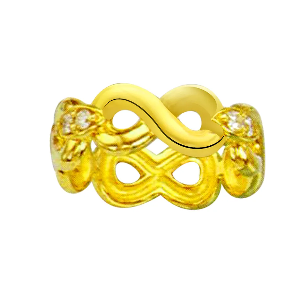 Shimmer Real Diamond Gold Ring (SDR839)