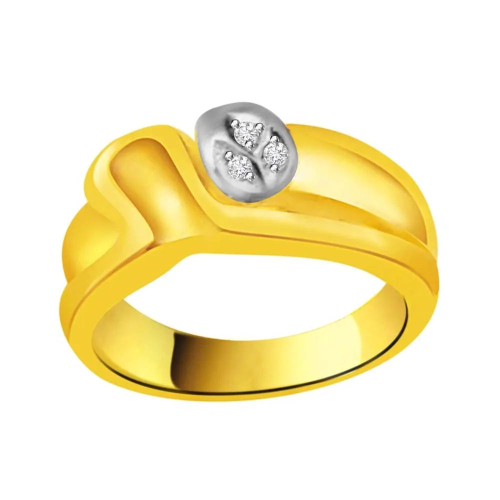 Shimmer Real Diamond Gold Ring (SDR842)