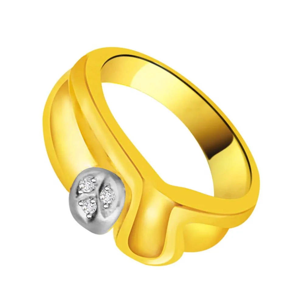 Shimmer Real Diamond Gold Ring (SDR842)