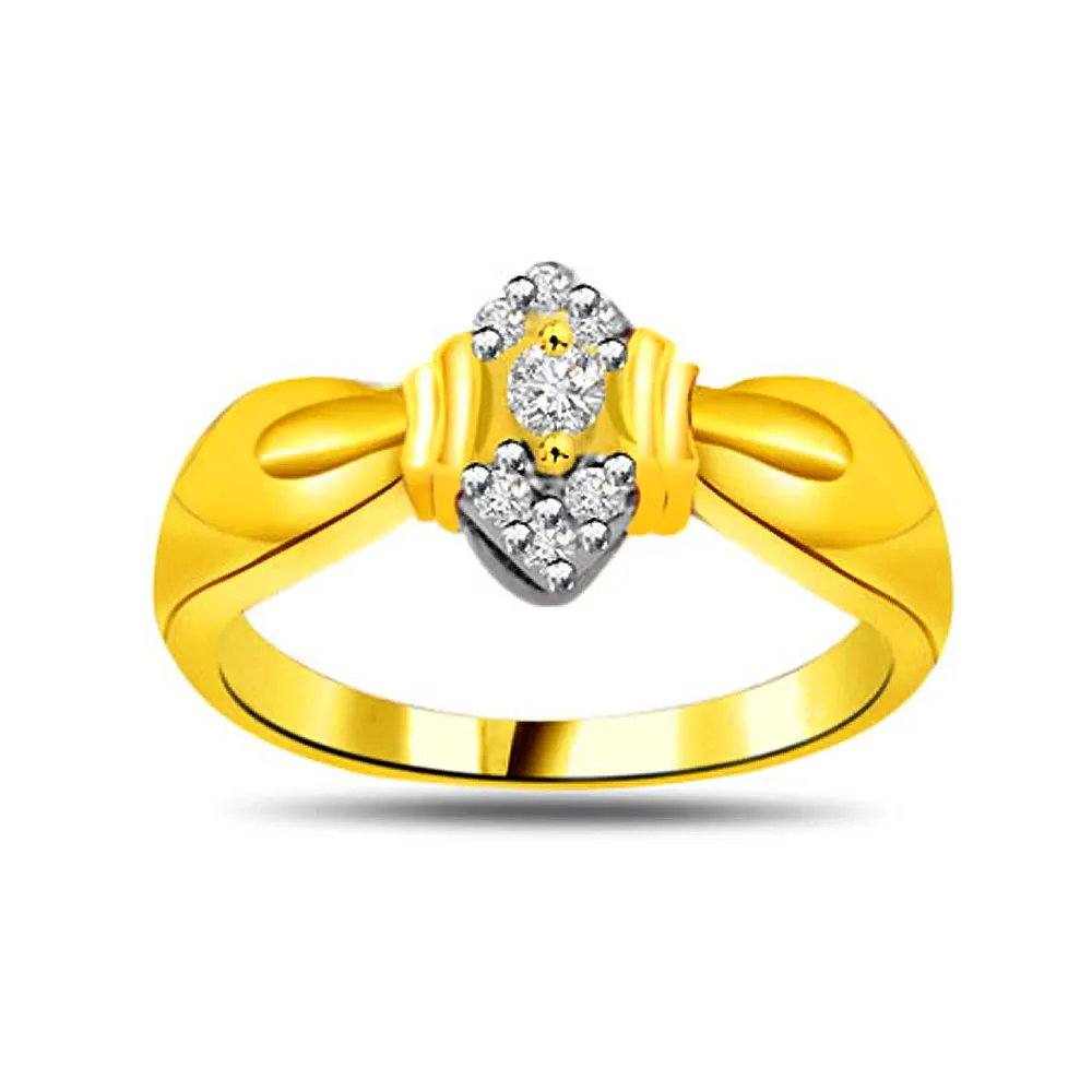 Shimmer Real Diamond Gold Ring (SDR847)