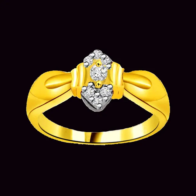 Shimmer Real Diamond Gold Ring (SDR847)