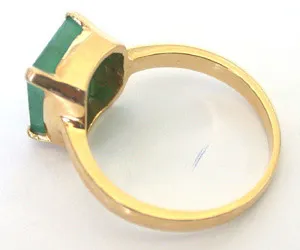 Lucid Luminous Emerald rings -Solitaire rings