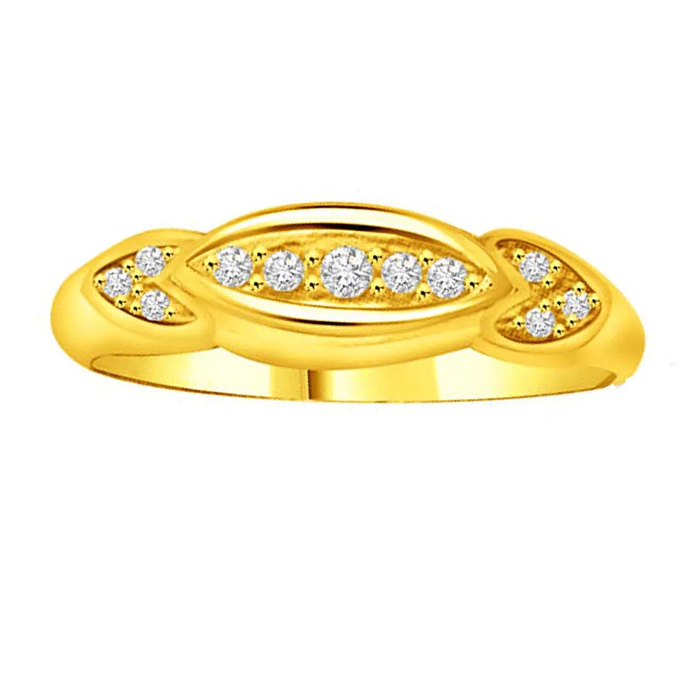 Pretty Real Diamond Gold Ring (SDR854)