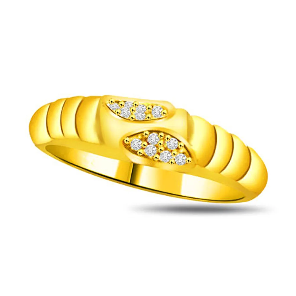 Shimmer Diamond Gold rings SDR855