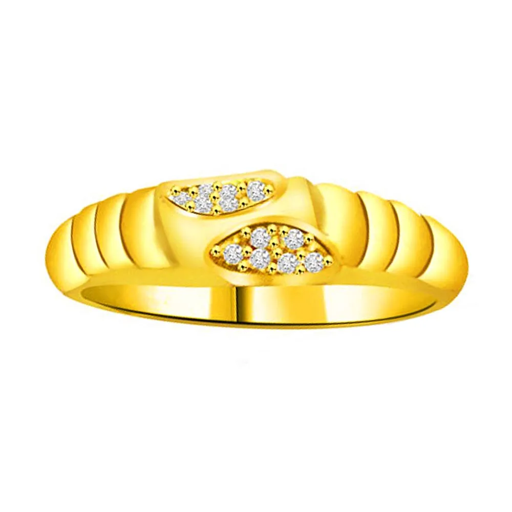 Shimmer Real Diamond Gold Ring (SDR855)