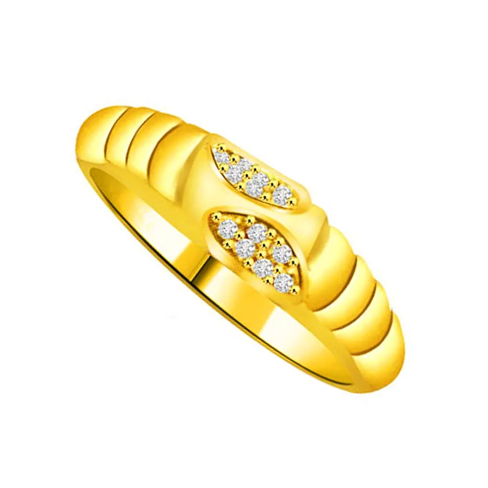 Shimmer Real Diamond Gold Ring (SDR855)