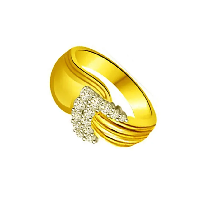 Classic Real Diamond Gold Ring (SDR857)