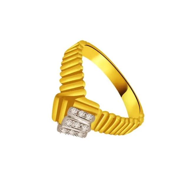 Shimmer Real Diamond Gold Ring (SDR859)