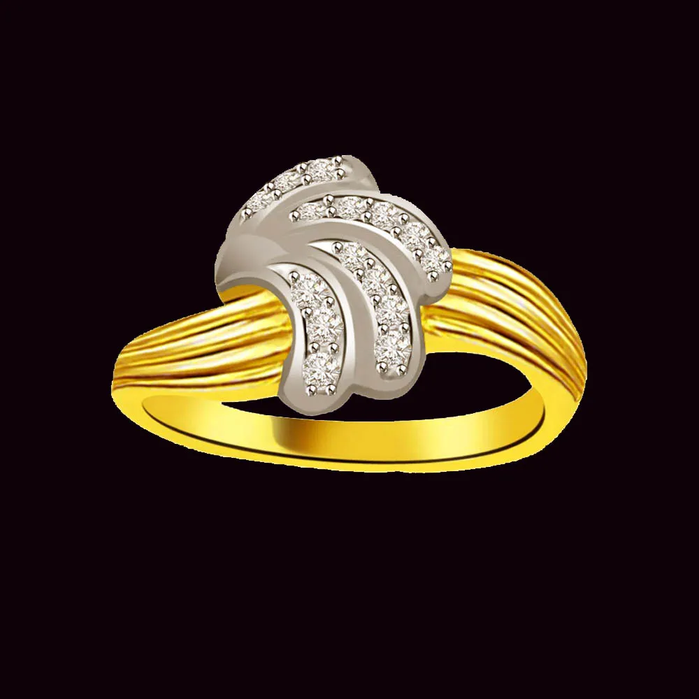 Classic Real Diamond Gold Ring (SDR861)