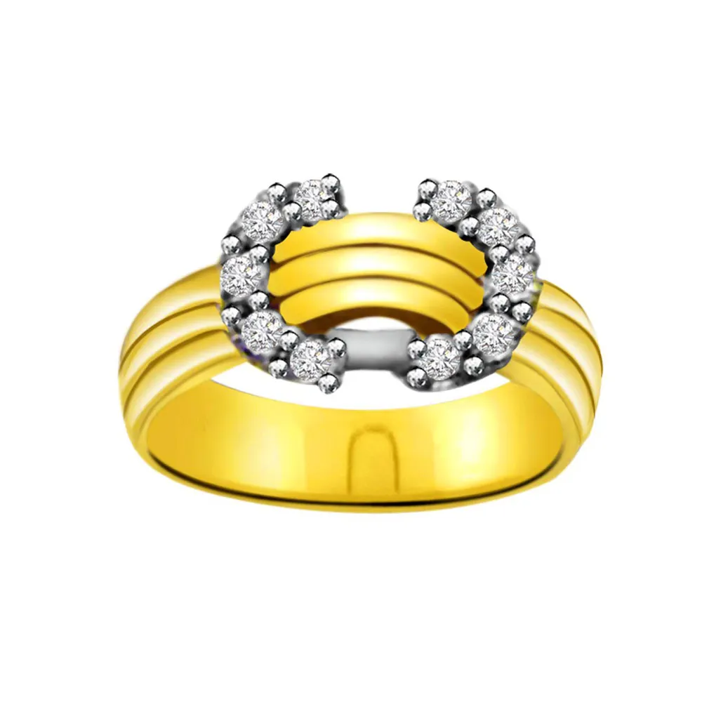 Elegant Diamond Gold rings SDR862 -White Yellow Gold rings