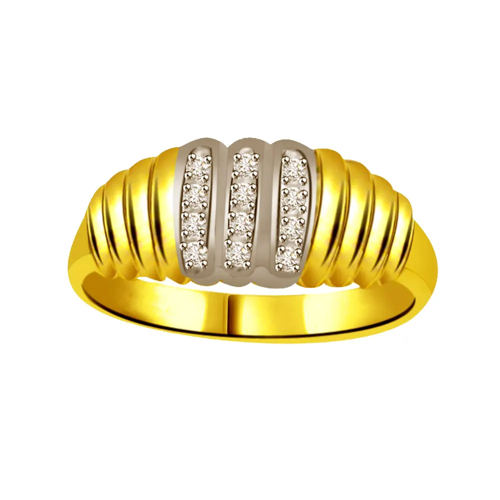 Classic Real Diamond Gold Ring (SDR863)