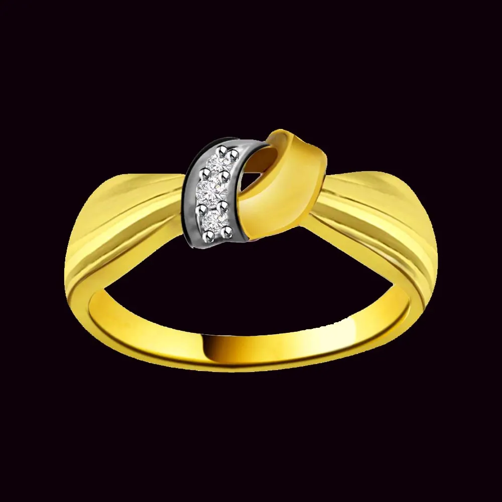 Elegant Diamond Gold rings SDR868 -White Yellow Gold rings