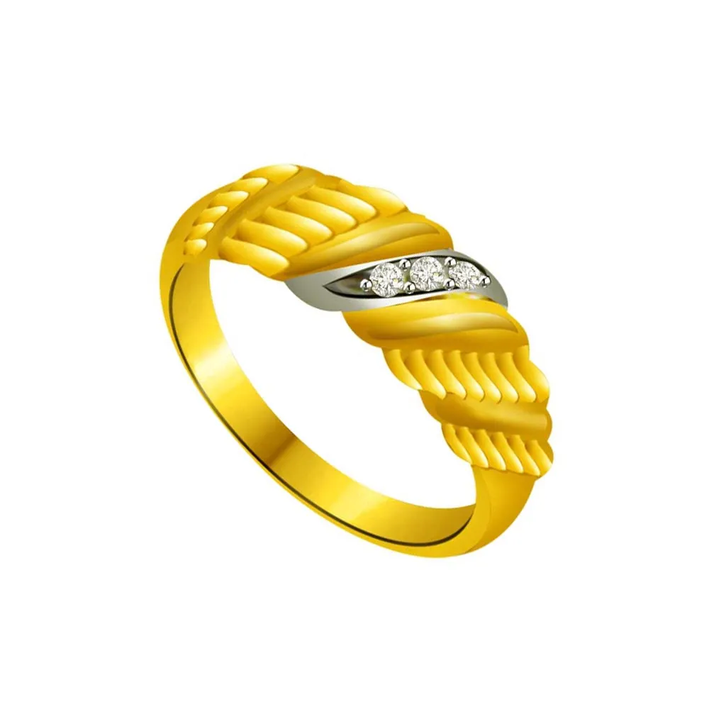 Shimmer Real Diamond Gold Ring (SDR872)