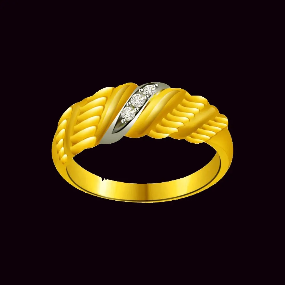 Shimmer Real Diamond Gold Ring (SDR872)