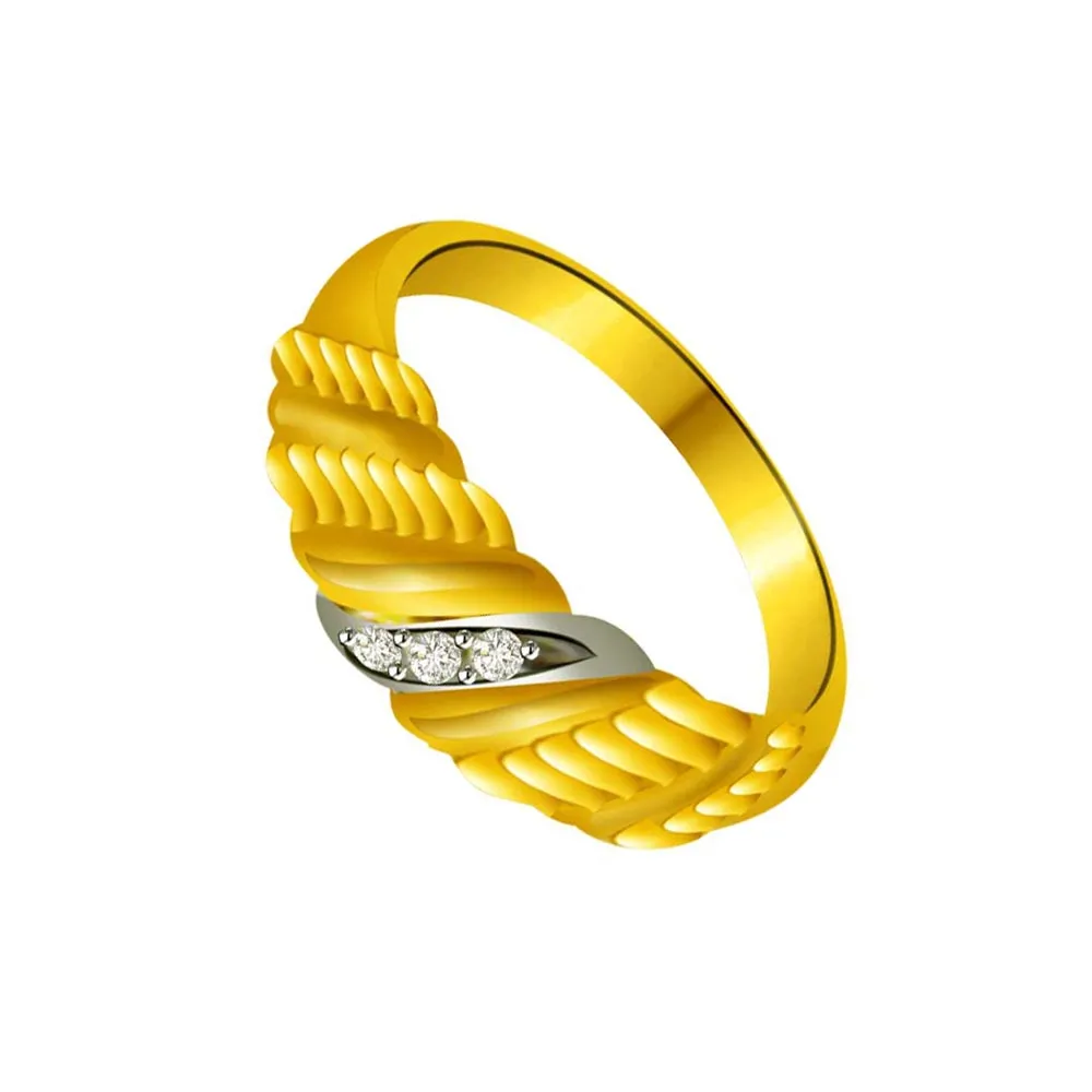 Shimmer Real Diamond Gold Ring (SDR872)