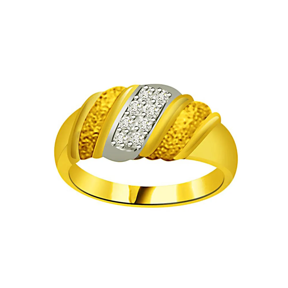 Elegant Diamond Gold rings SDR873 -White Yellow Gold rings