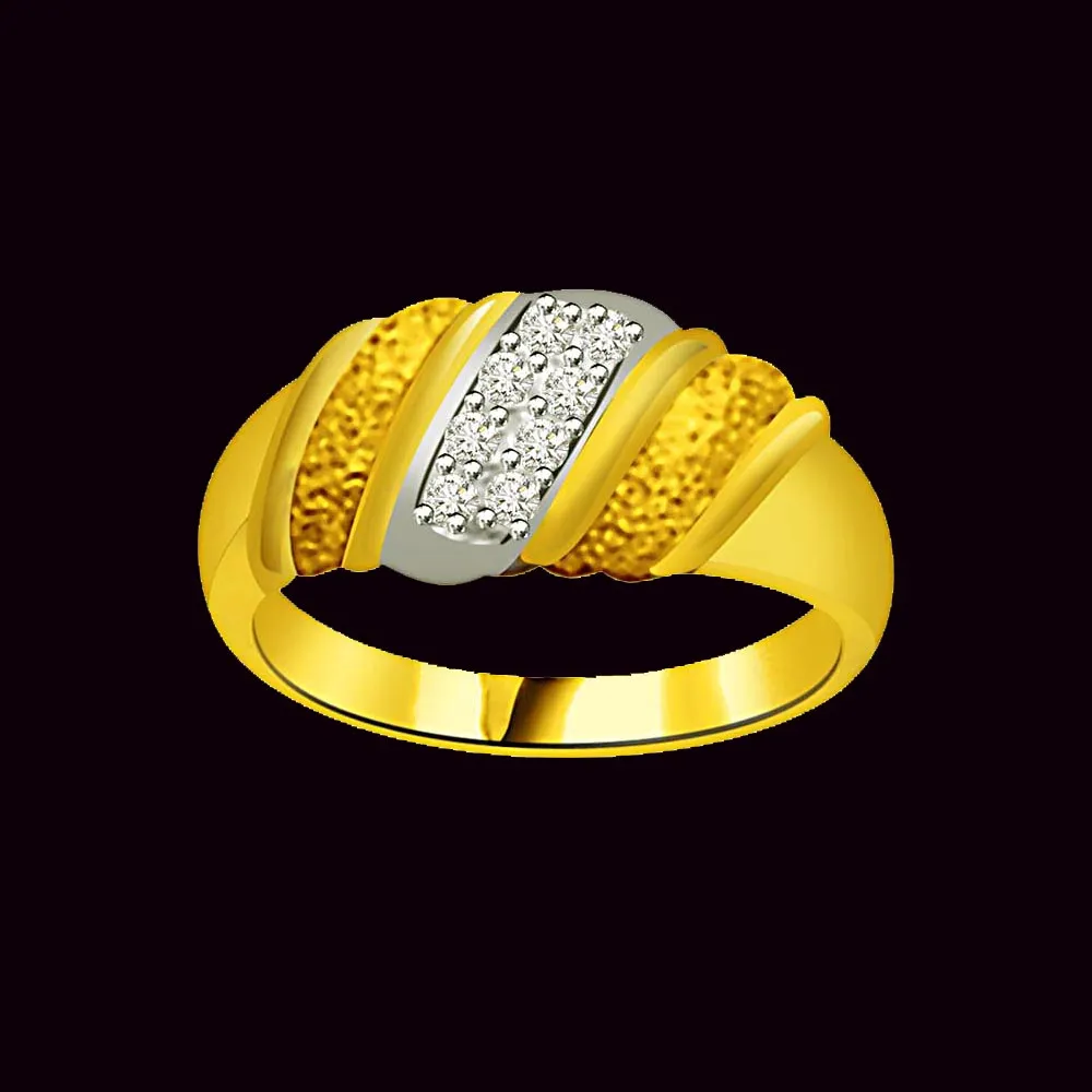 Elegant Diamond Gold rings SDR873 -White Yellow Gold rings