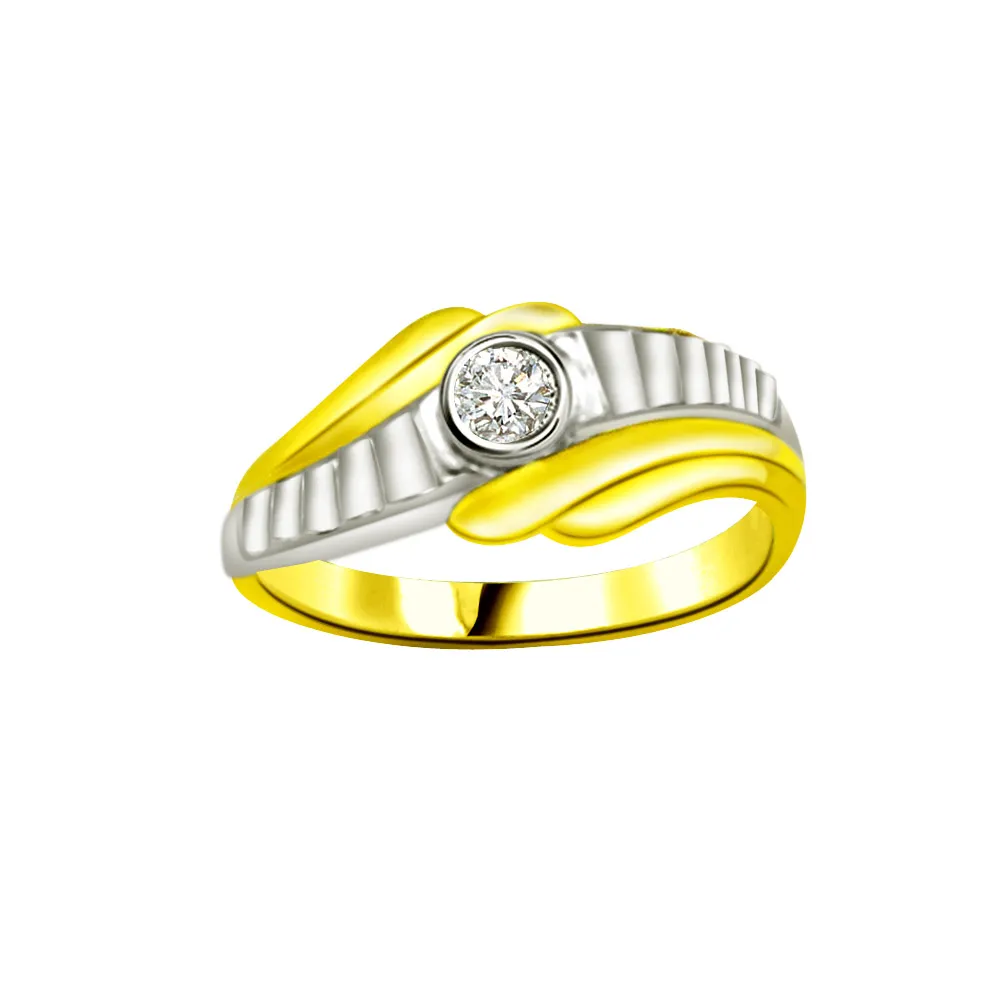Solitaire Diamond Two -Tone rings SDR874