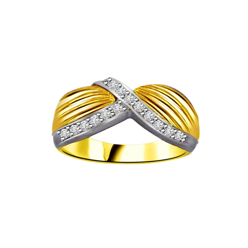 Classic Real Diamond Gold Ring (SDR875)