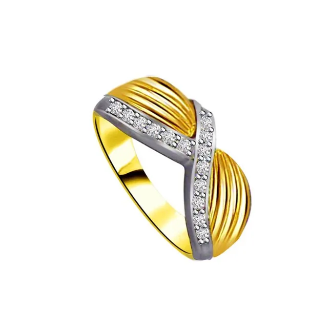 Classic Real Diamond Gold Ring (SDR875)