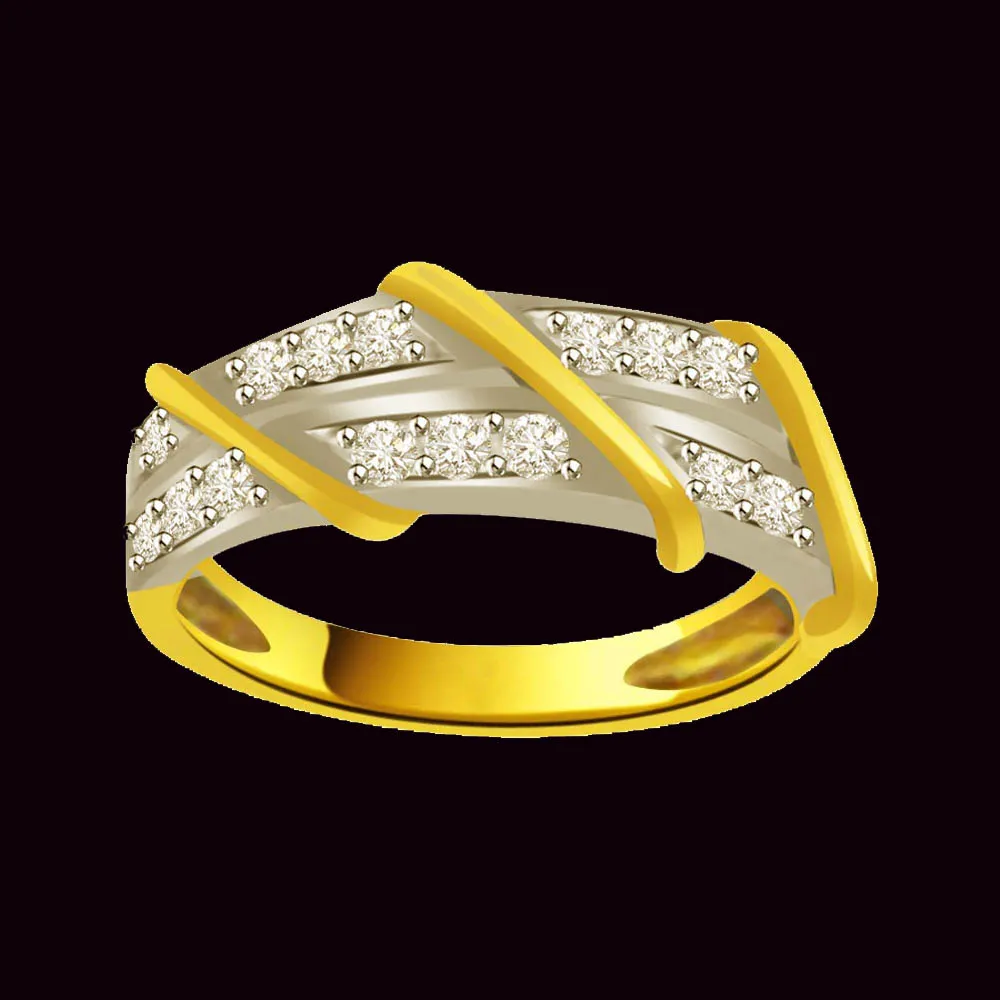 Pretty Real Diamond Gold Ring (SDR876)