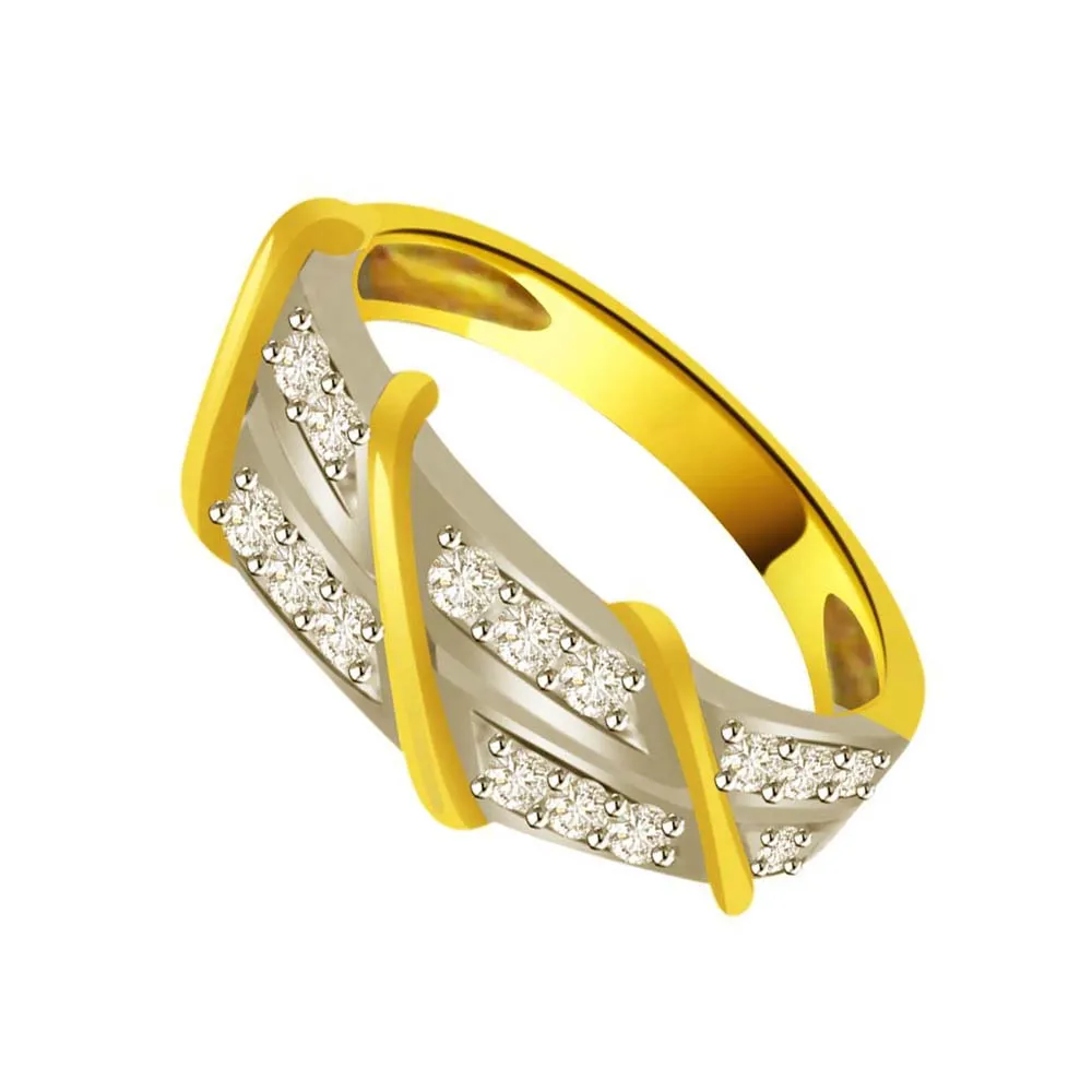 Pretty Real Diamond Gold Ring (SDR876)