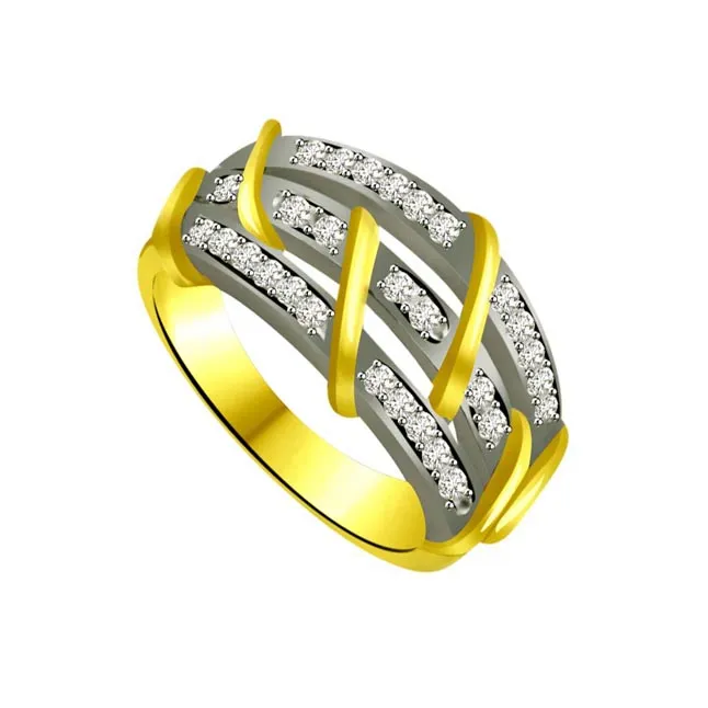 Classic Real Diamond Gold Ring (SDR877)