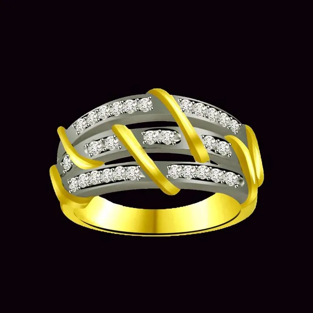 Classic Real Diamond Gold Ring (SDR877)