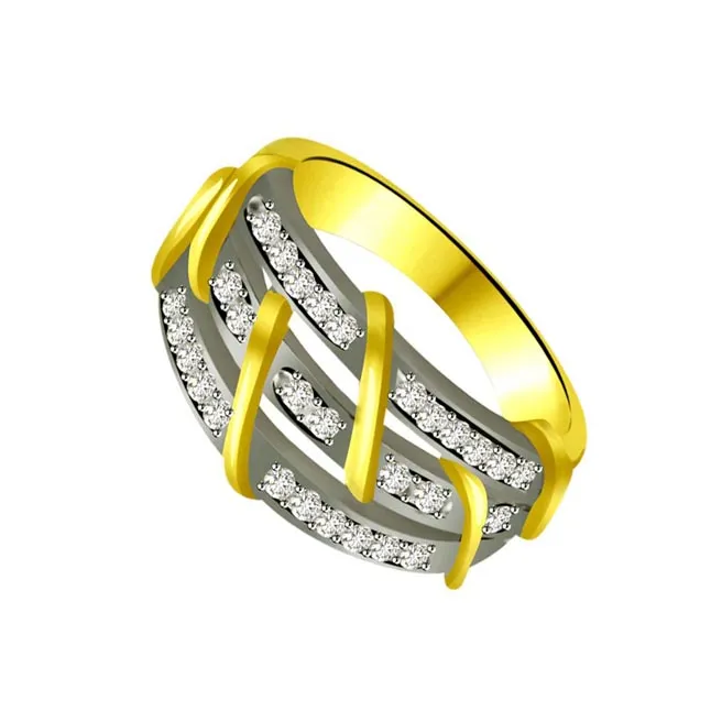 Classic Real Diamond Gold Ring (SDR877)