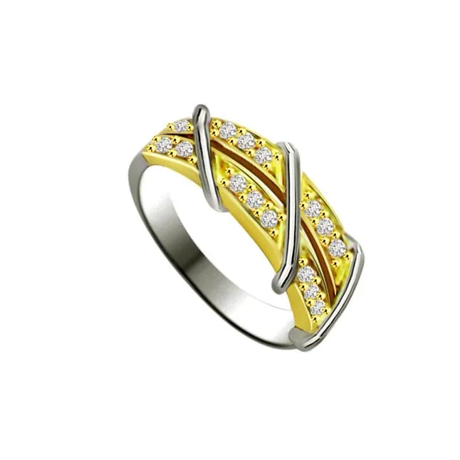 Shimmer Real Diamond Gold Ring (SDR878)