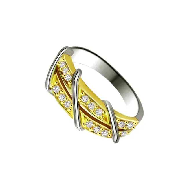 Shimmer Real Diamond Gold Ring (SDR878)