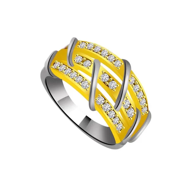 Pretty Real Diamond Gold Ring (SDR879)