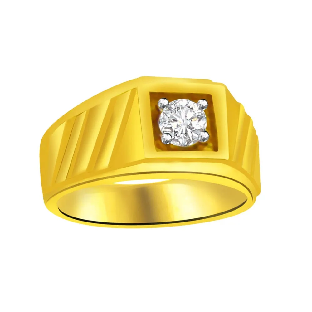 Solitaire Real Diamond Men's Ring (SDR882)