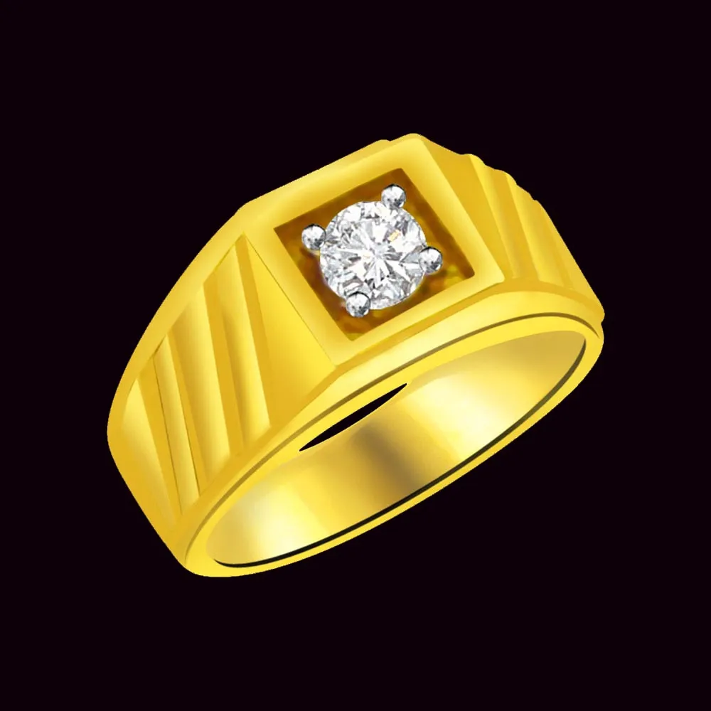 Solitaire Real Diamond Men's Ring (SDR882)