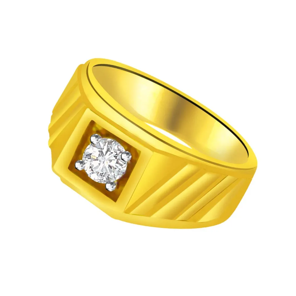 Solitaire Diamond Men's rings SDR882 -Solitaire rings