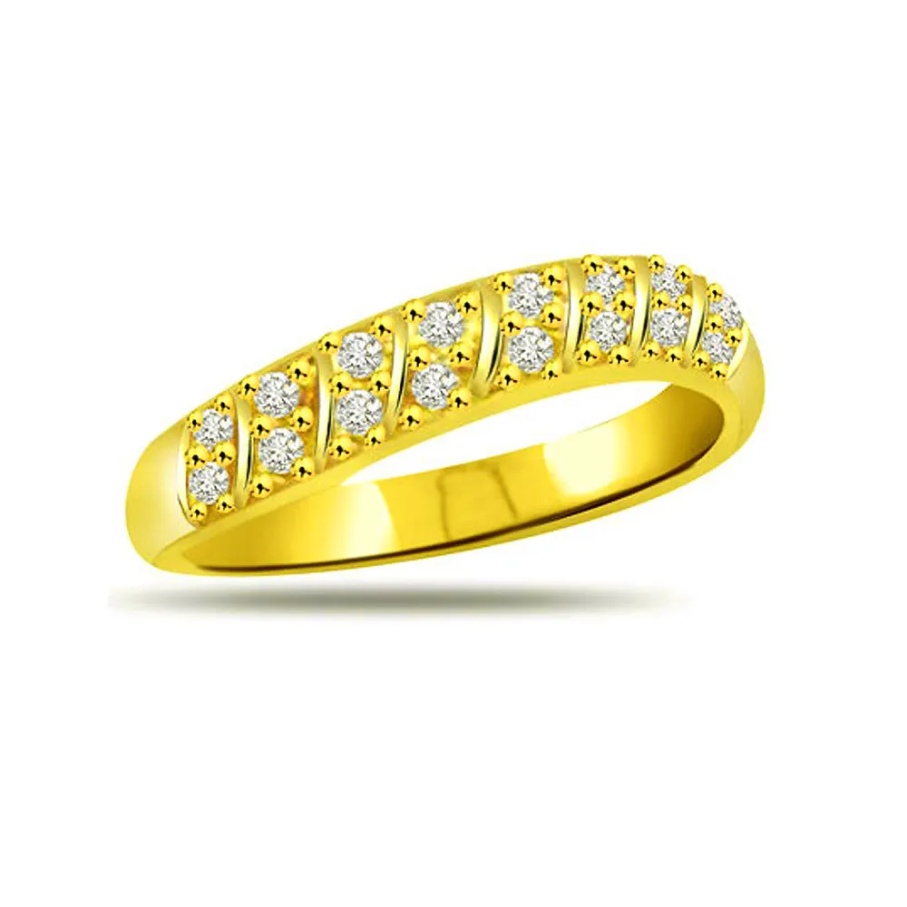 Round 18kt Yellow Gold Real Diamond Simple Ring, Weight: 2 Gms, Size: Free  Size at Rs 16500 in Mumbai