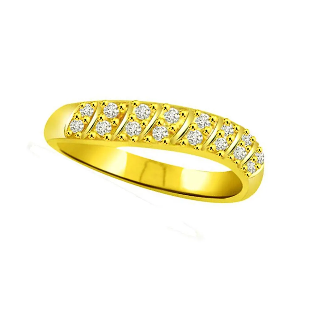 Pretty Real Diamond Gold Ring (SDR889)