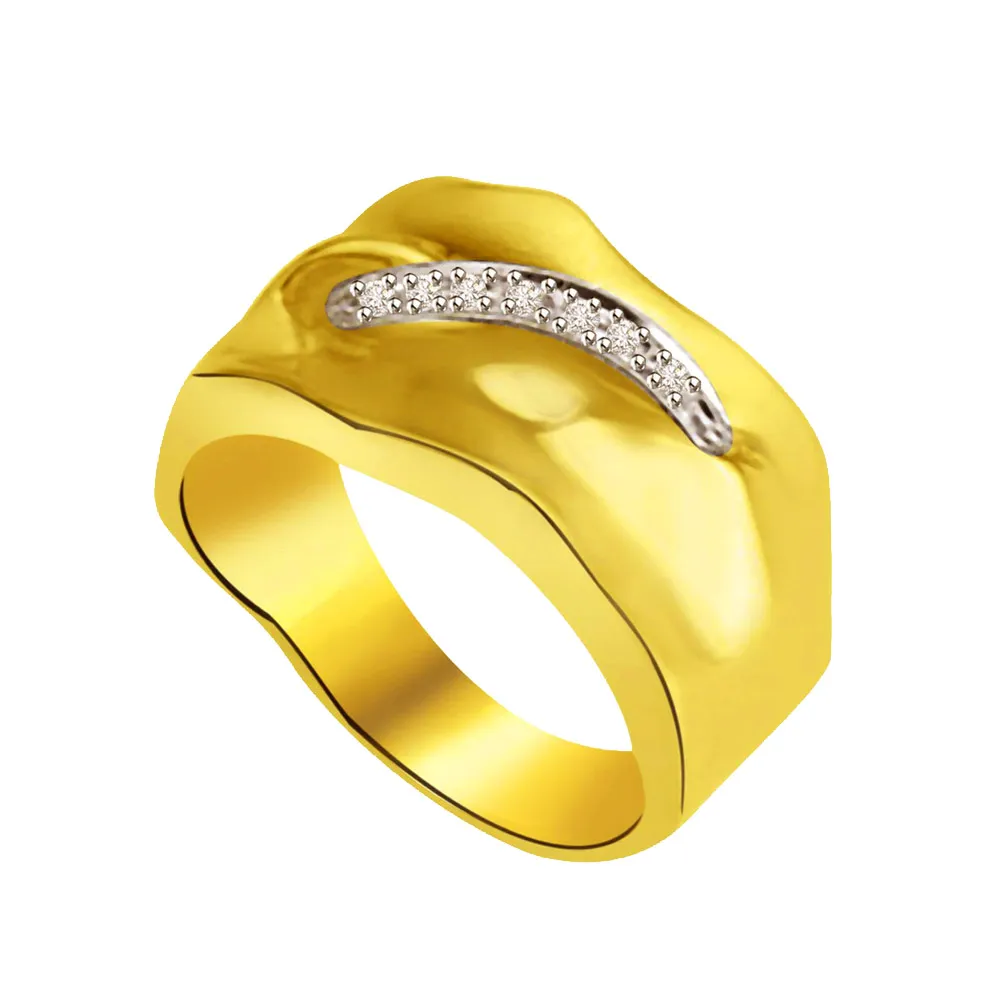 Classic Real Diamond Gold Ring (SDR894)