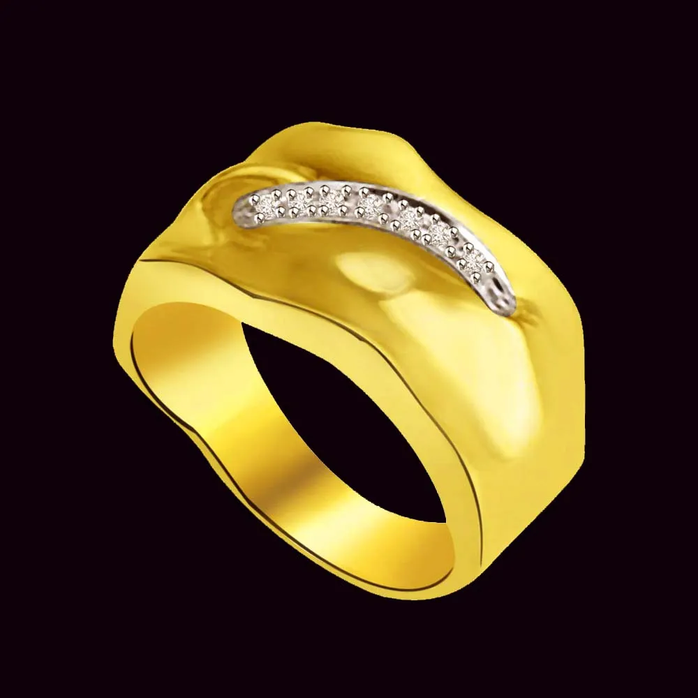 Classic Real Diamond Gold Ring (SDR894)