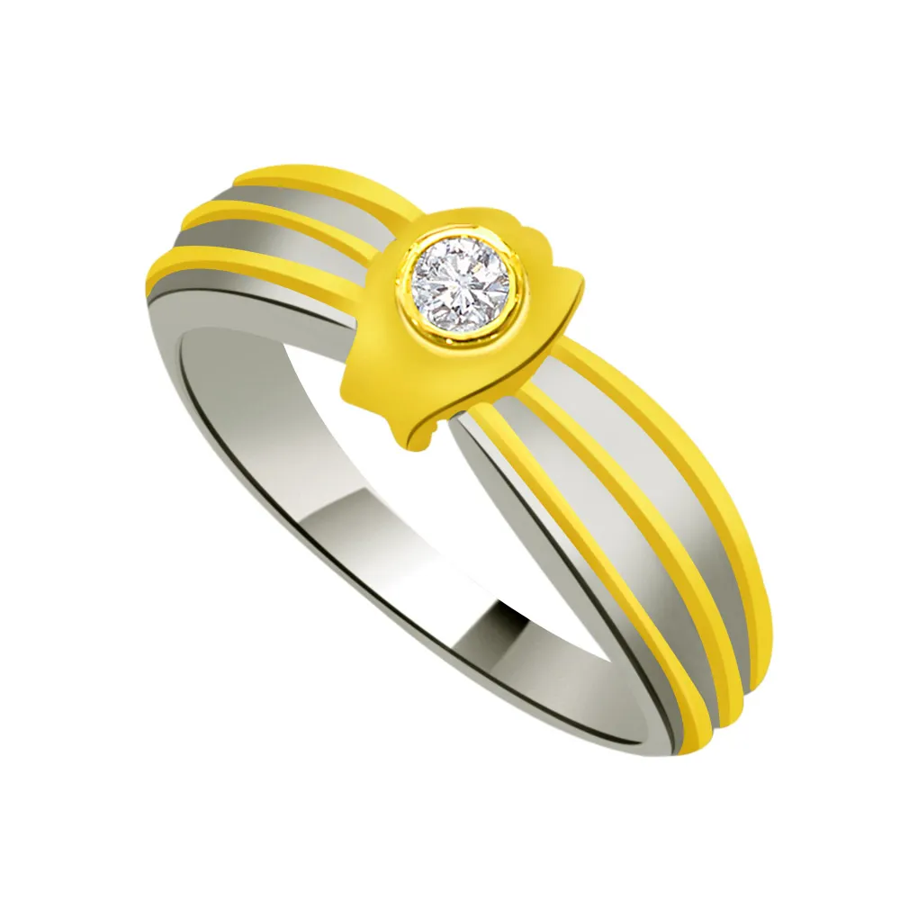 Trendy Real Diamond Gold Ring (SDR897)