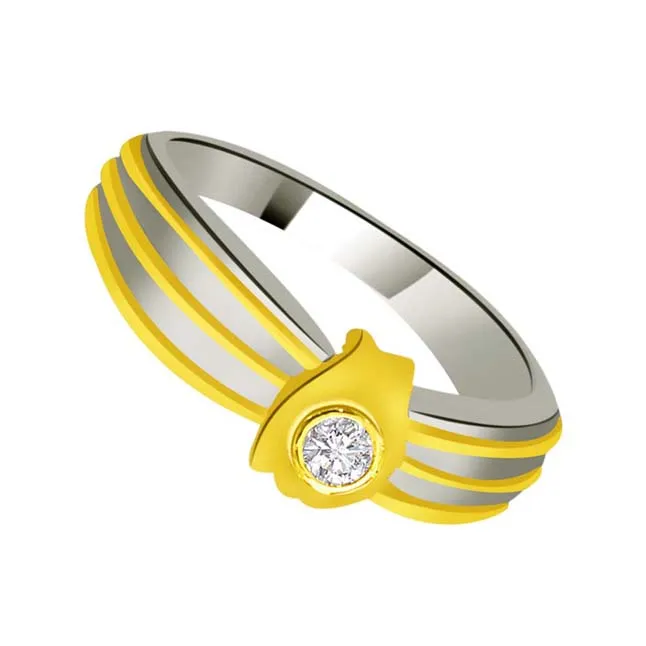 Trendy Real Diamond Gold Ring (SDR897)