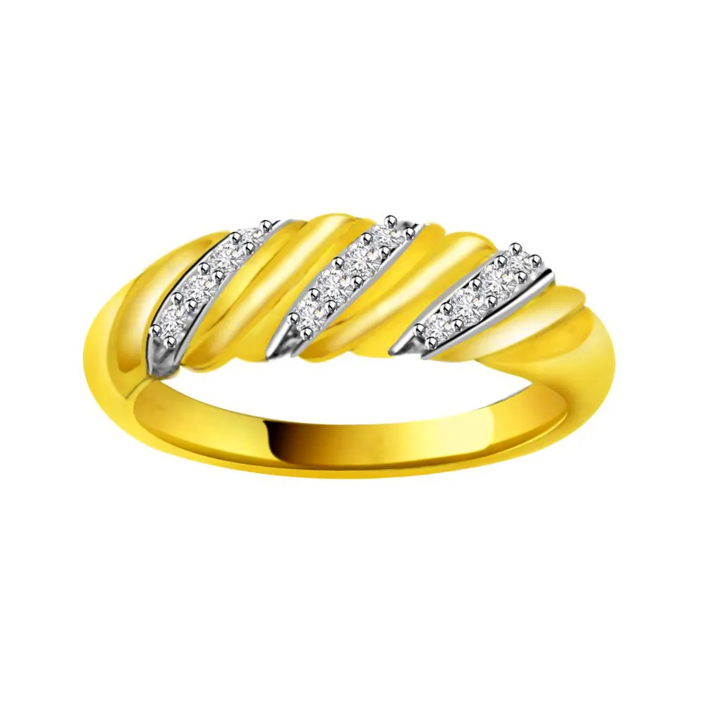 Pretty Real Diamond Gold Ring (SDR898)