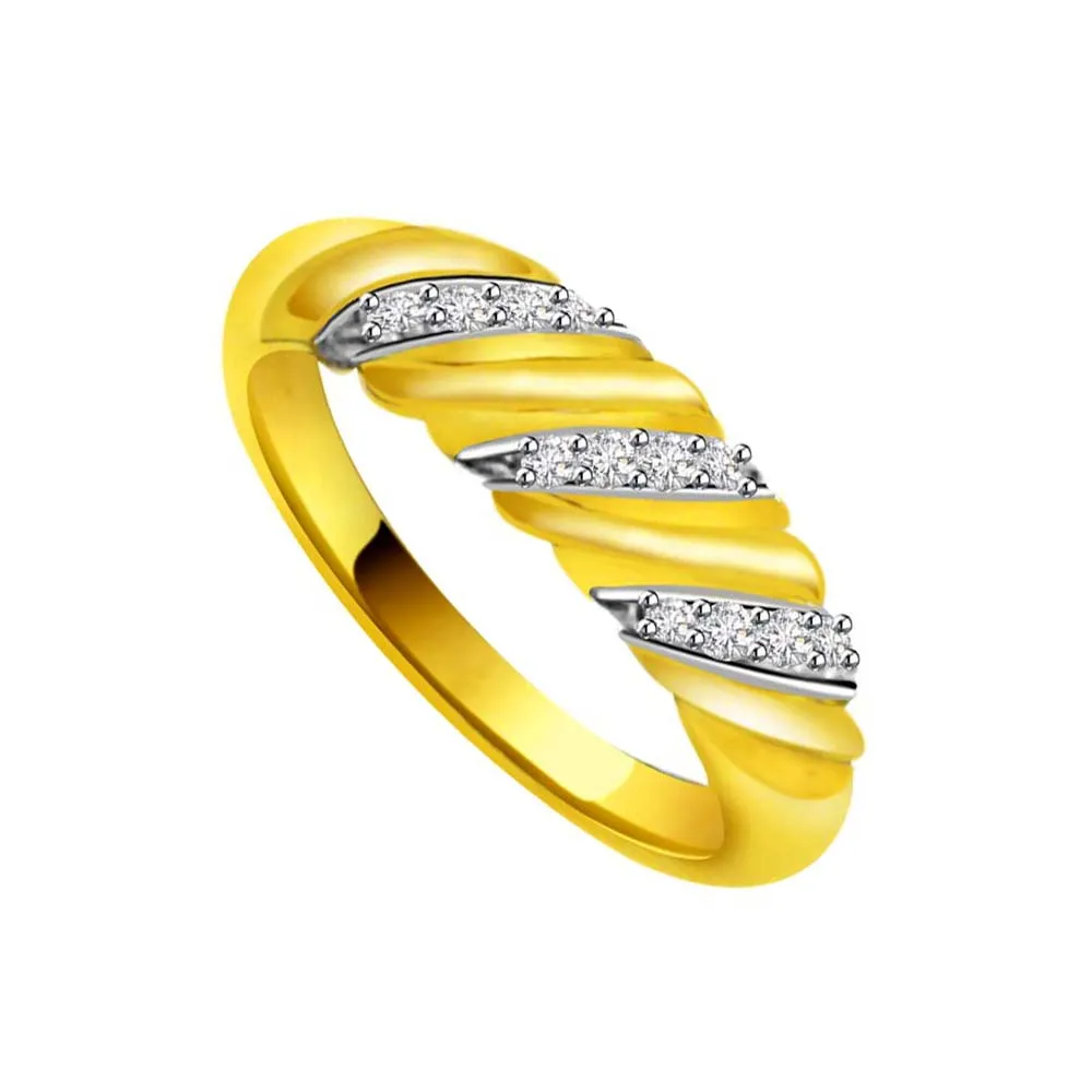 Pretty Real Diamond Gold Ring (SDR898)