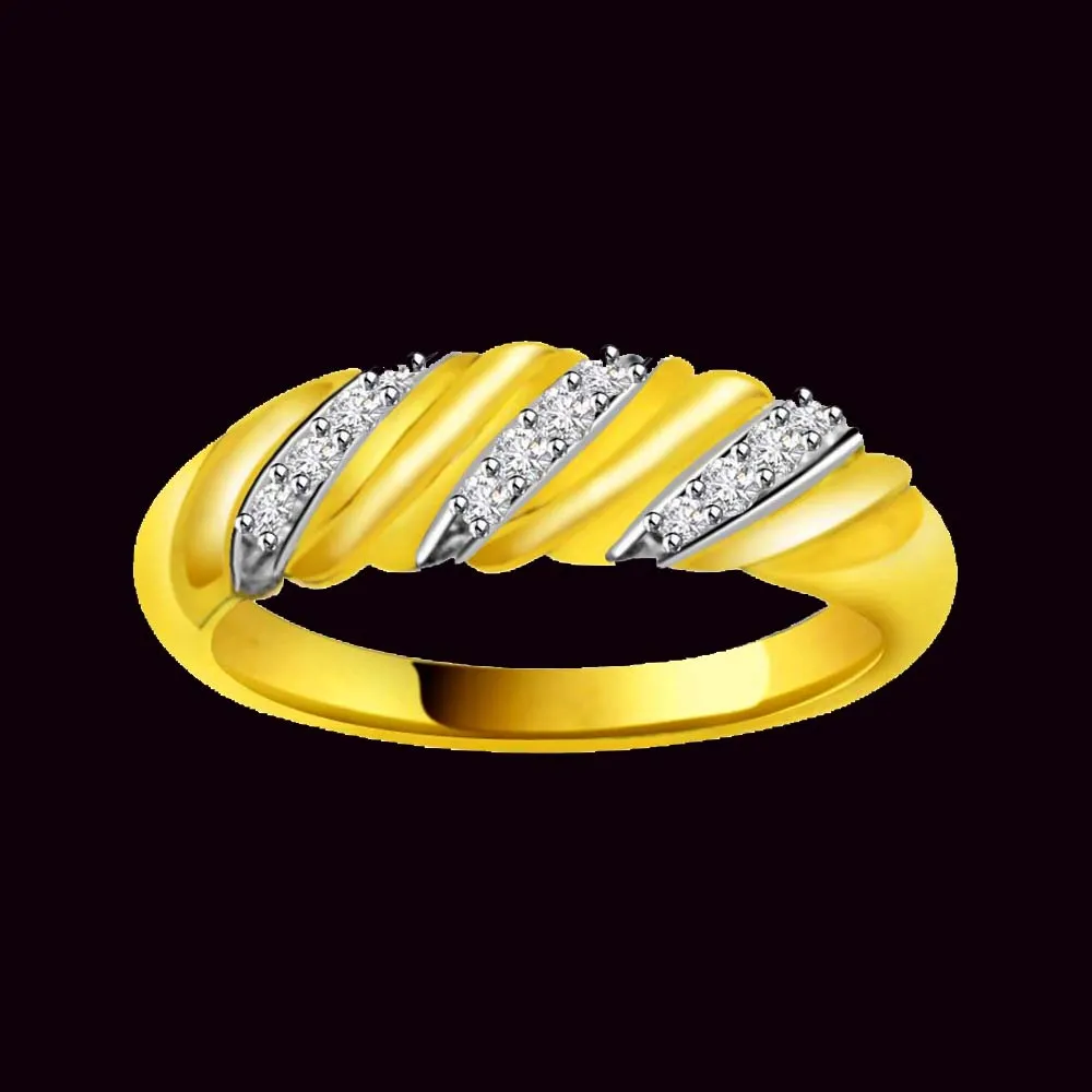 Pretty Real Diamond Gold Ring (SDR898)
