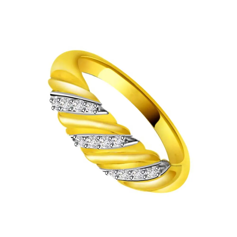 Pretty Real Diamond Gold Ring (SDR898)