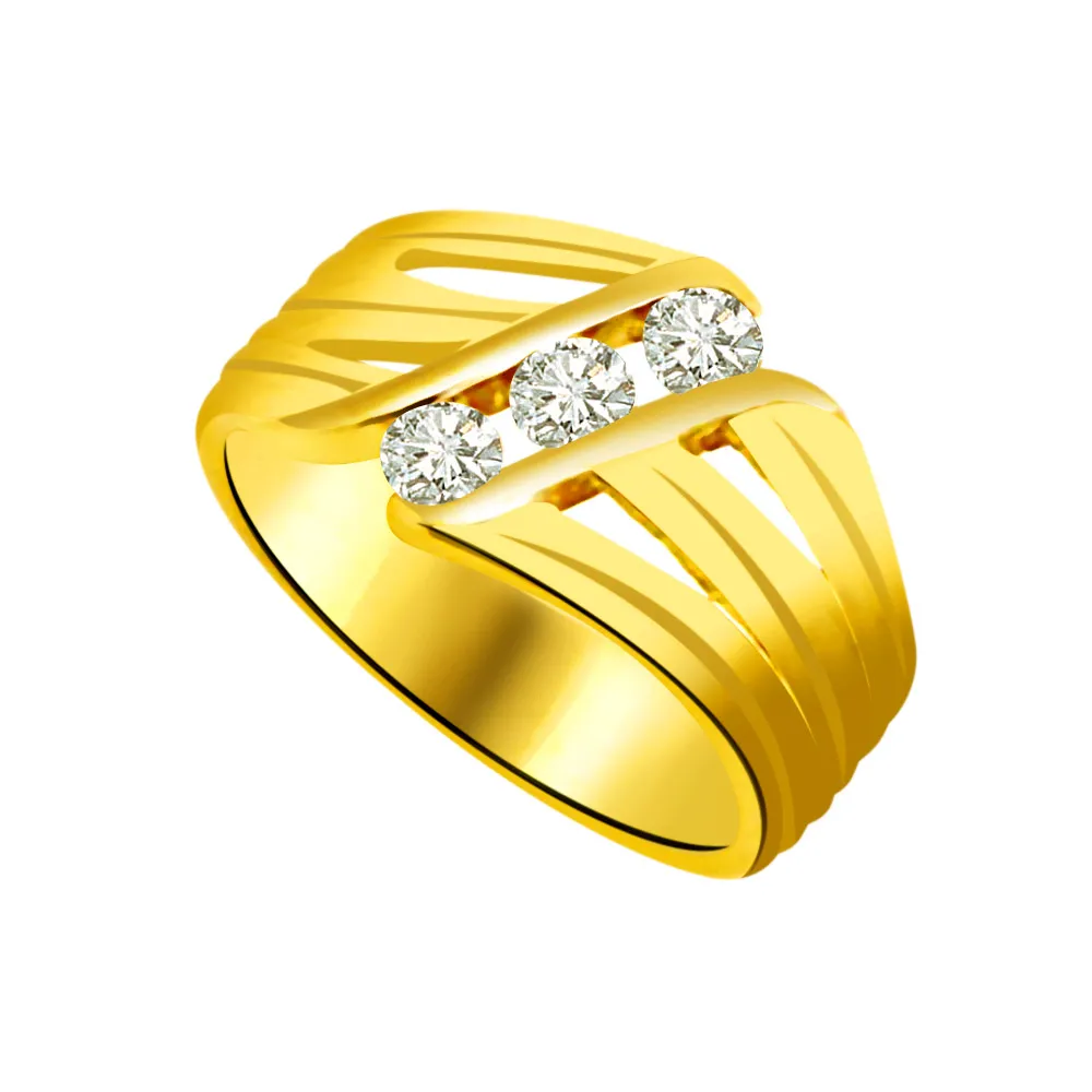 Classic Diamond Gold rings SDR899 -3 Diamond rings