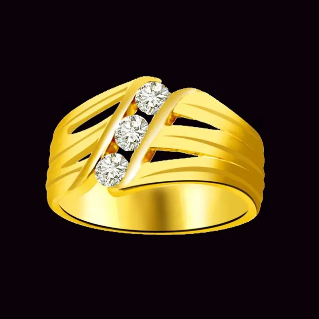 Classic Real Diamond Gold Ring (SDR899)