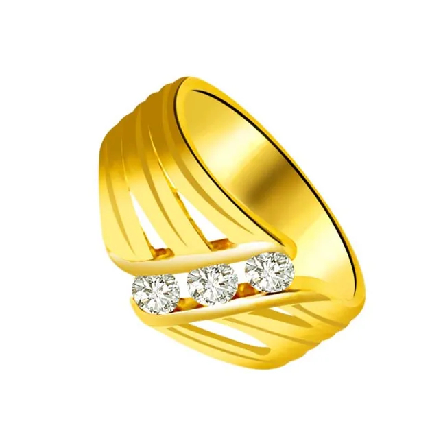 Classic Diamond Gold rings SDR899 -3 Diamond rings