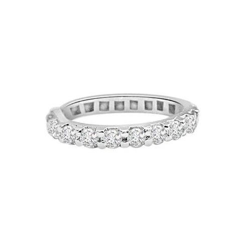 Eternity Real Diamond Ring in 14kt White Gold (SDR90-1.68 cts)