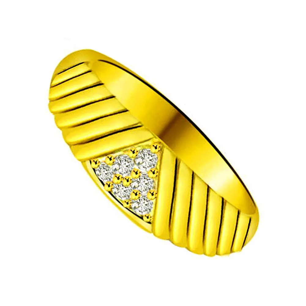 Pretty Real Diamond Gold Ring (SDR907)